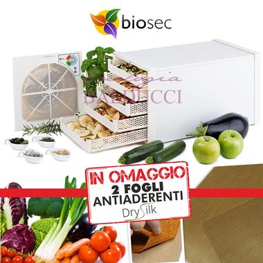 Essiccatore Biosec Domus B5 per funghi frutta verdura con + 2 fogli drysilk in omaggio