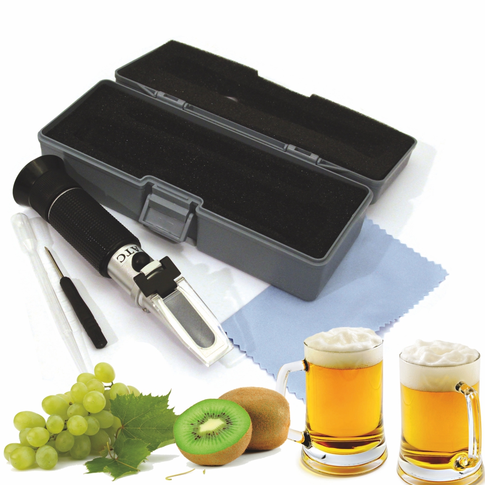 Portable Brix Rifrattometro con ATC 0~32% Brix Scale Precisione Digital Palmare Birra Frutta Zucchero Succo cibo Bevande al vino Tester Meter 