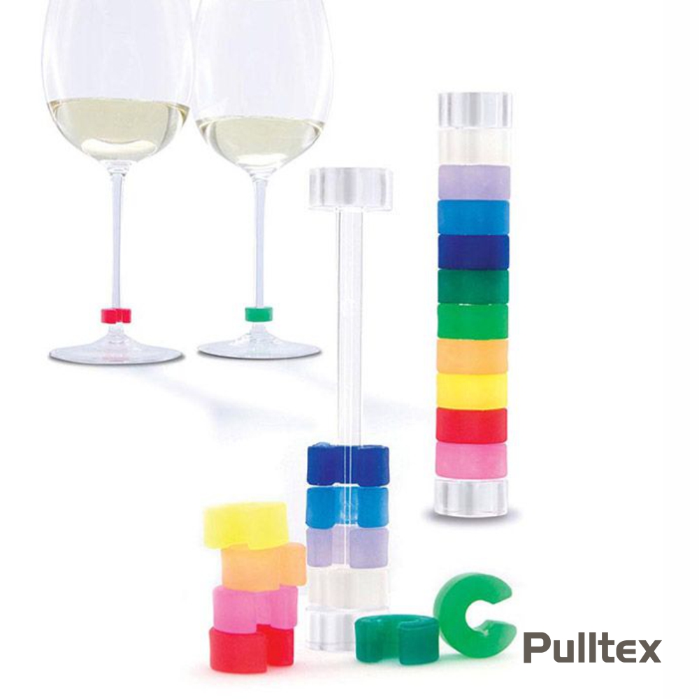 Marcatori per Bevande in Silicone Colore Multiplo 12 Pezzi Marcatori per Bicchieri da Vino Identificatori di Vetro Riutilizzabili Contrassegno di Accessori per Il Vino 
