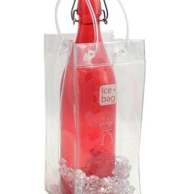 OFFERTA 12 pz.Ice bag® trasparente Secchiello Borsa refrigerante bottiglia vino