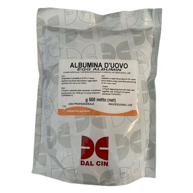 Chiarificante albumina d'uovo purissima per i vini rossi strutturati conf. 0,5kg - DALCIN®